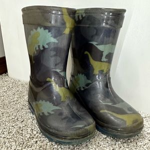 Dino rubber Rainboots boys size 5